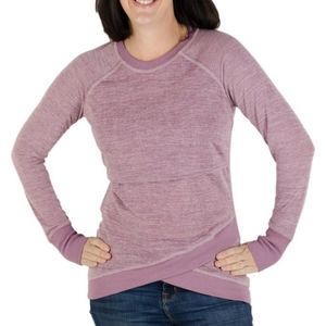 VGUC Latched Mama Nursing Petal Front Crew